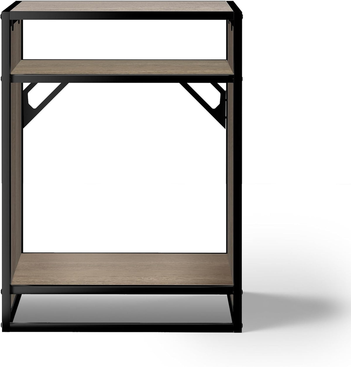 LANDEN CLX60 aquarium stand, Beige Oak Wood, front view