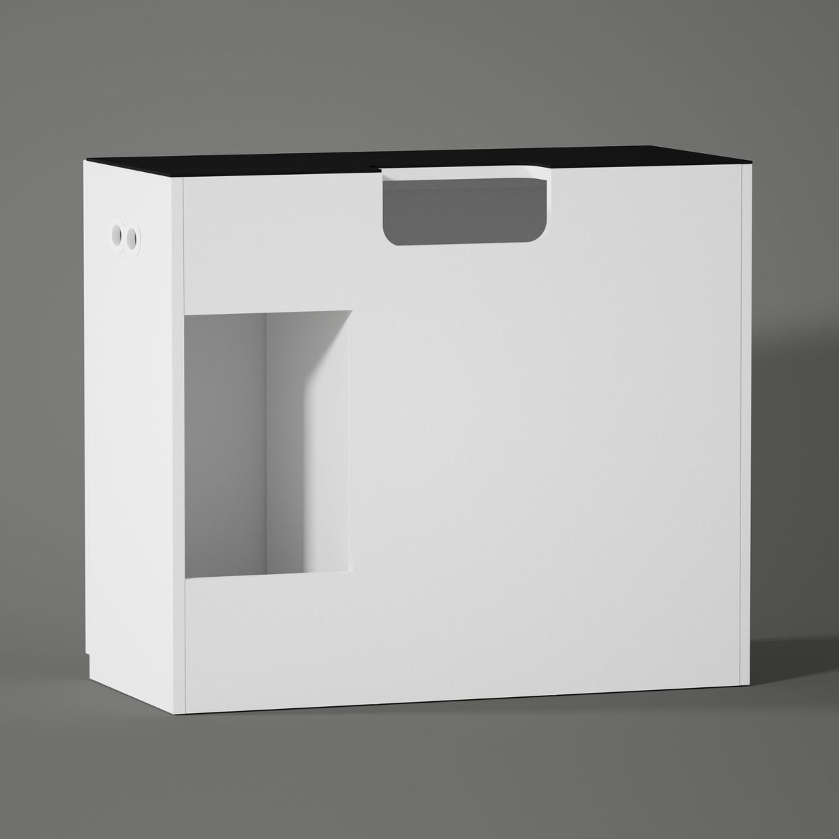 LANDEN 100 cm aquarium stand, matte white