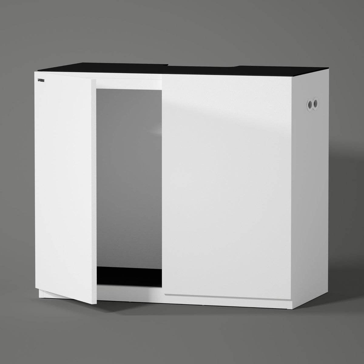LANDEN 100 cm aquarium stand, matte white
