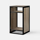LANDEN CLX45 aquarium stand, Beige Oak Wood, front view