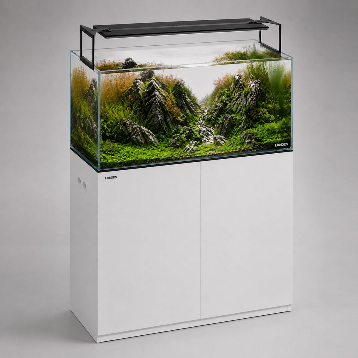 LANDEN 75 cm aquarium stand, matte white