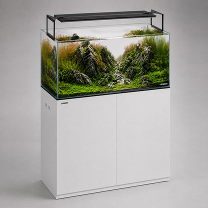 LANDEN 75 cm aquarium stand, matte white