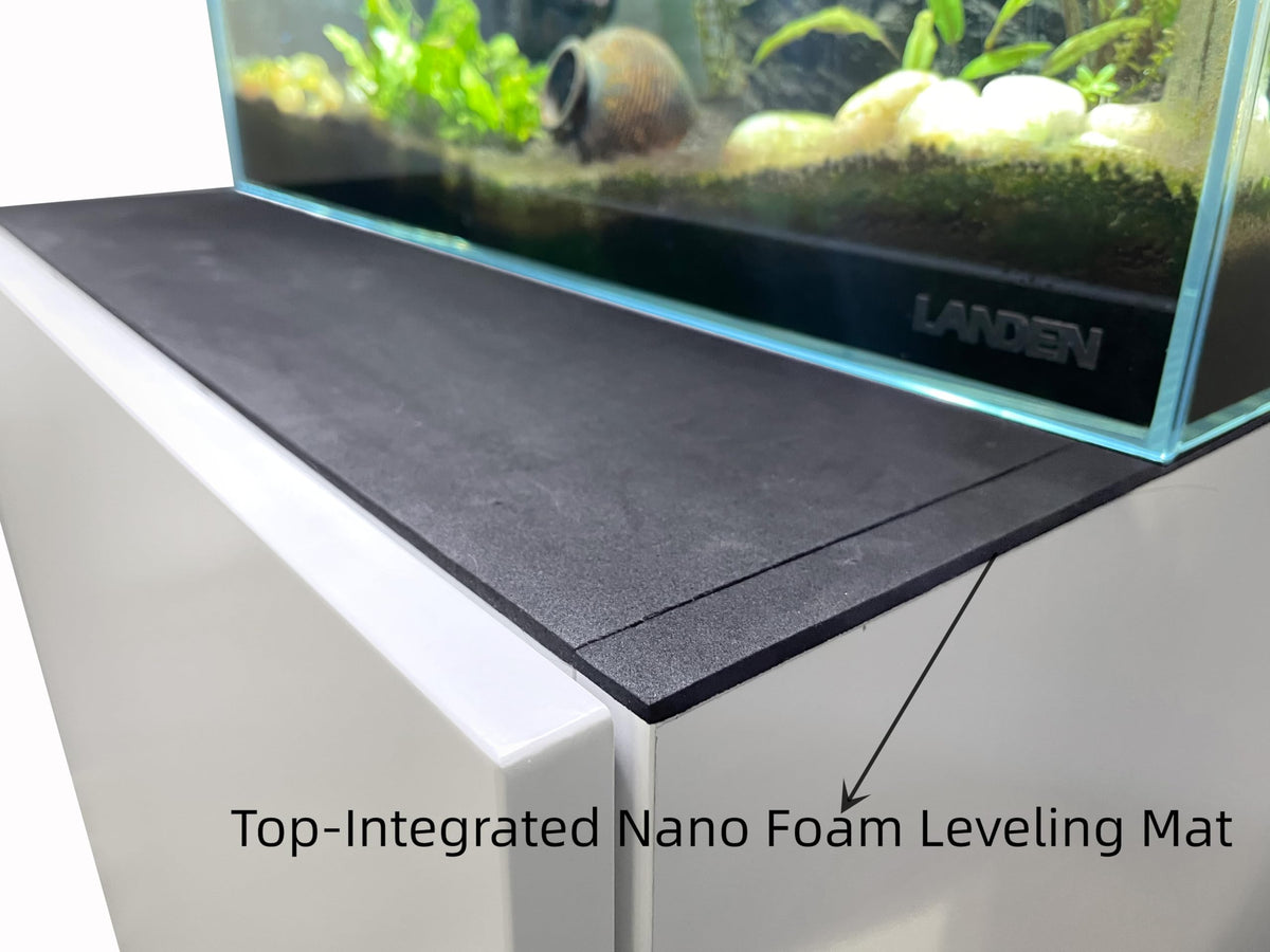 LANDEN 100 cm aquarium stand, matte white