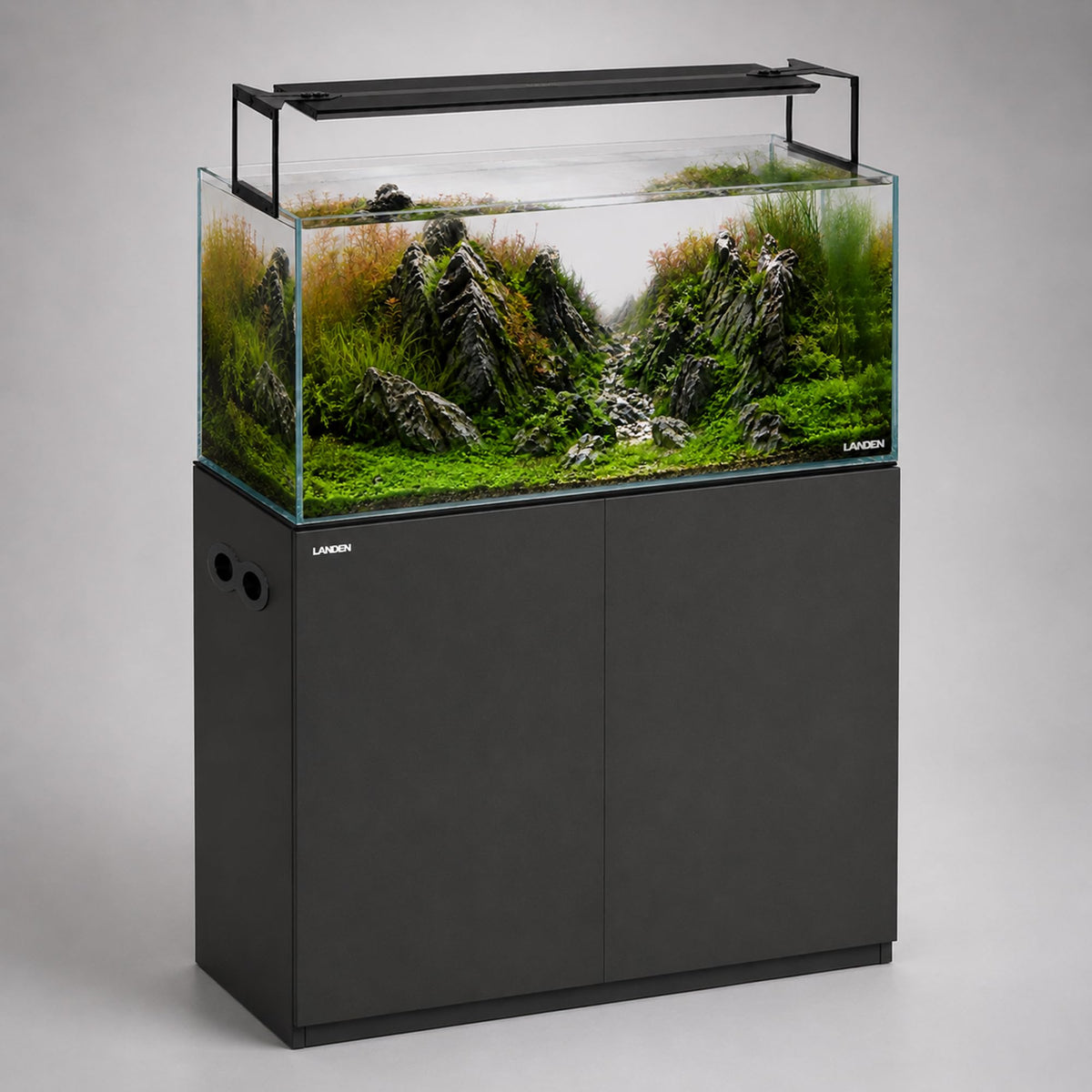 LANDEN 75 cm aquarium stand, matte black