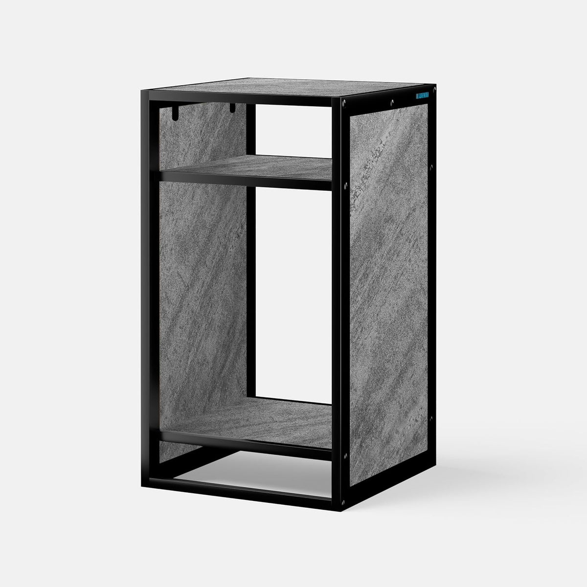 LANDEN CLX45 aquarium stand, Marble Gray, front view