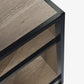 LANDEN CLX45 aquarium stand, Beige Oak Wood grain close-up