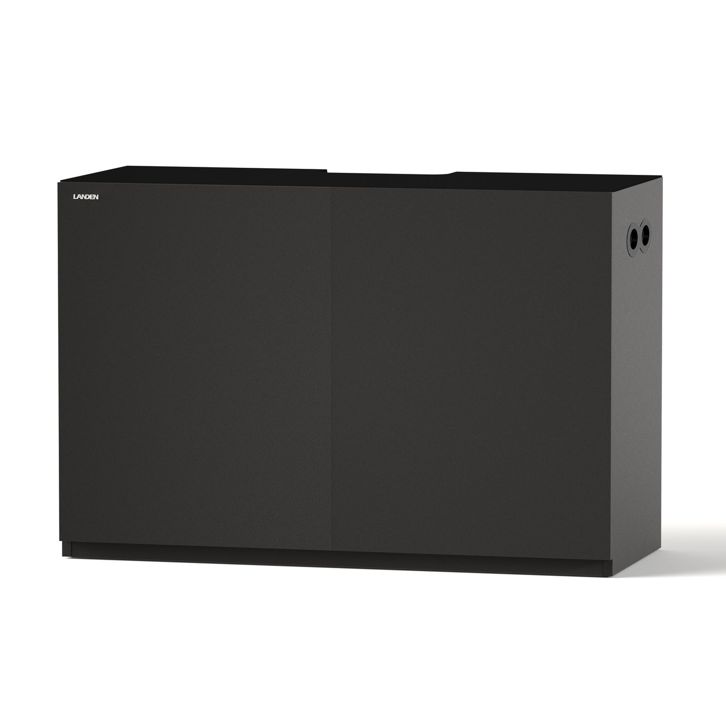 LANDEN Aquarium Wooden Stand and Cabinet for 72.2 gallon, W47.2xD19.7xH31.5in(120X50X80cm), Matte Black Painted (Stand Only)