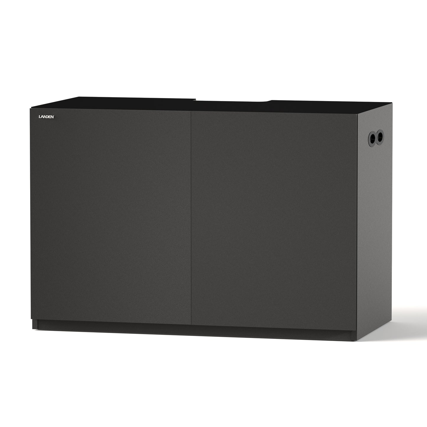 LANDEN Aquarium Stand and Cabinet, for up to 118 Gal Tank, Matte Black Painted(Stand Only) W59.06xD23.62xH33.84 in(150x60x80cm)
