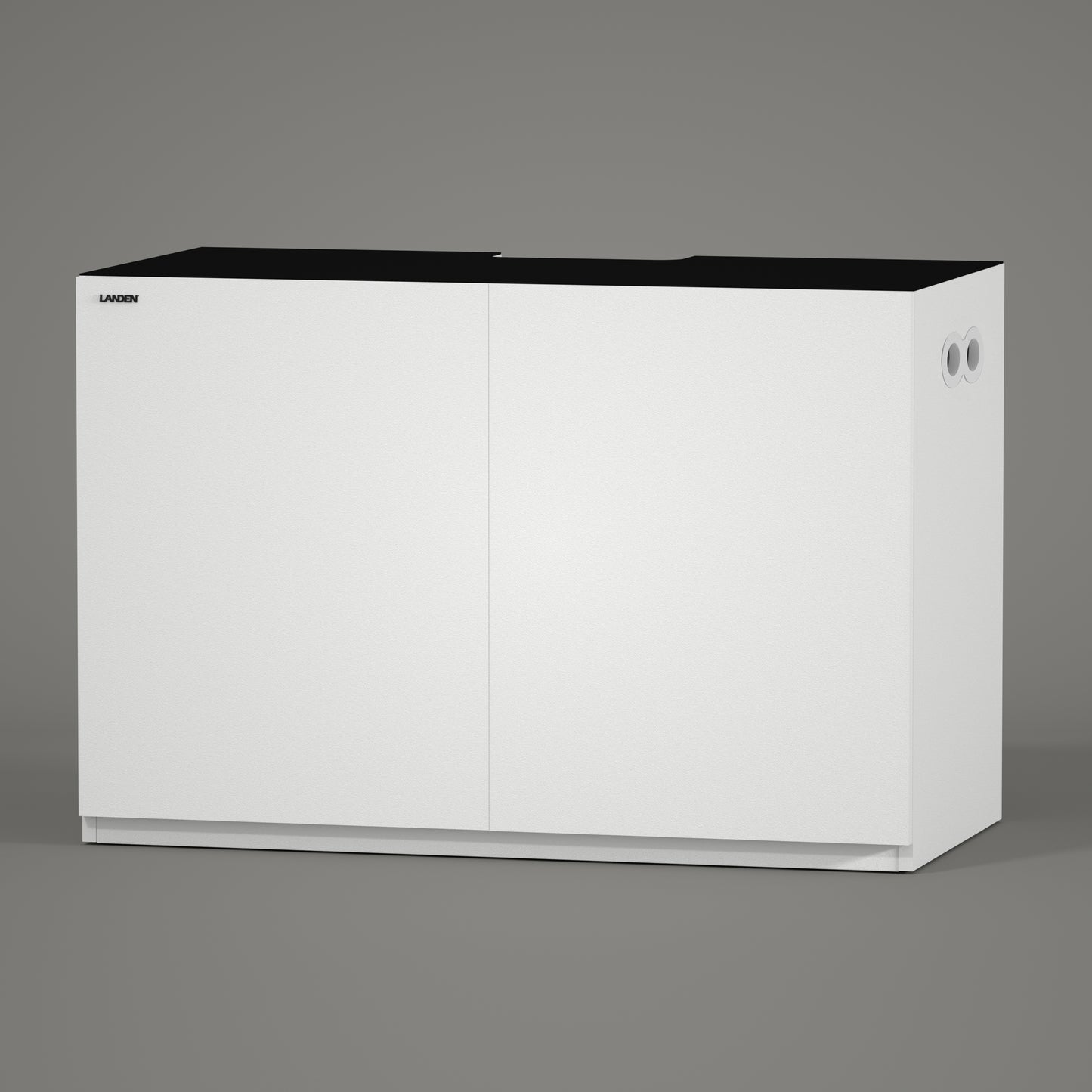 LANDEN Aquarium Wooden Stand and Cabinet for 80 gallon, W47.2xD23.6xH31.5in(120X60X80cm), Matte White Painted (Stand Only)