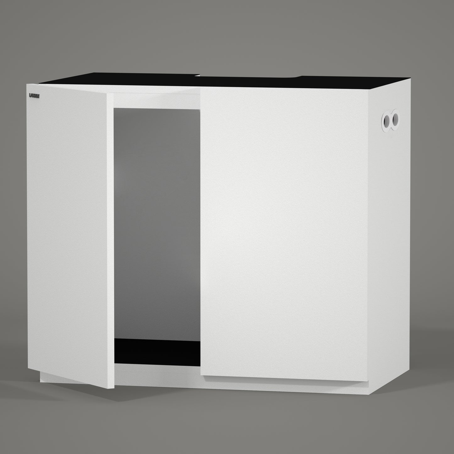 LANDEN Aquarium Wooden Stand and Cabinet for 44 gallon, W35.5xD17.7xH31.5in(90X45X80cm), Matte White Painted (Stand Only)
