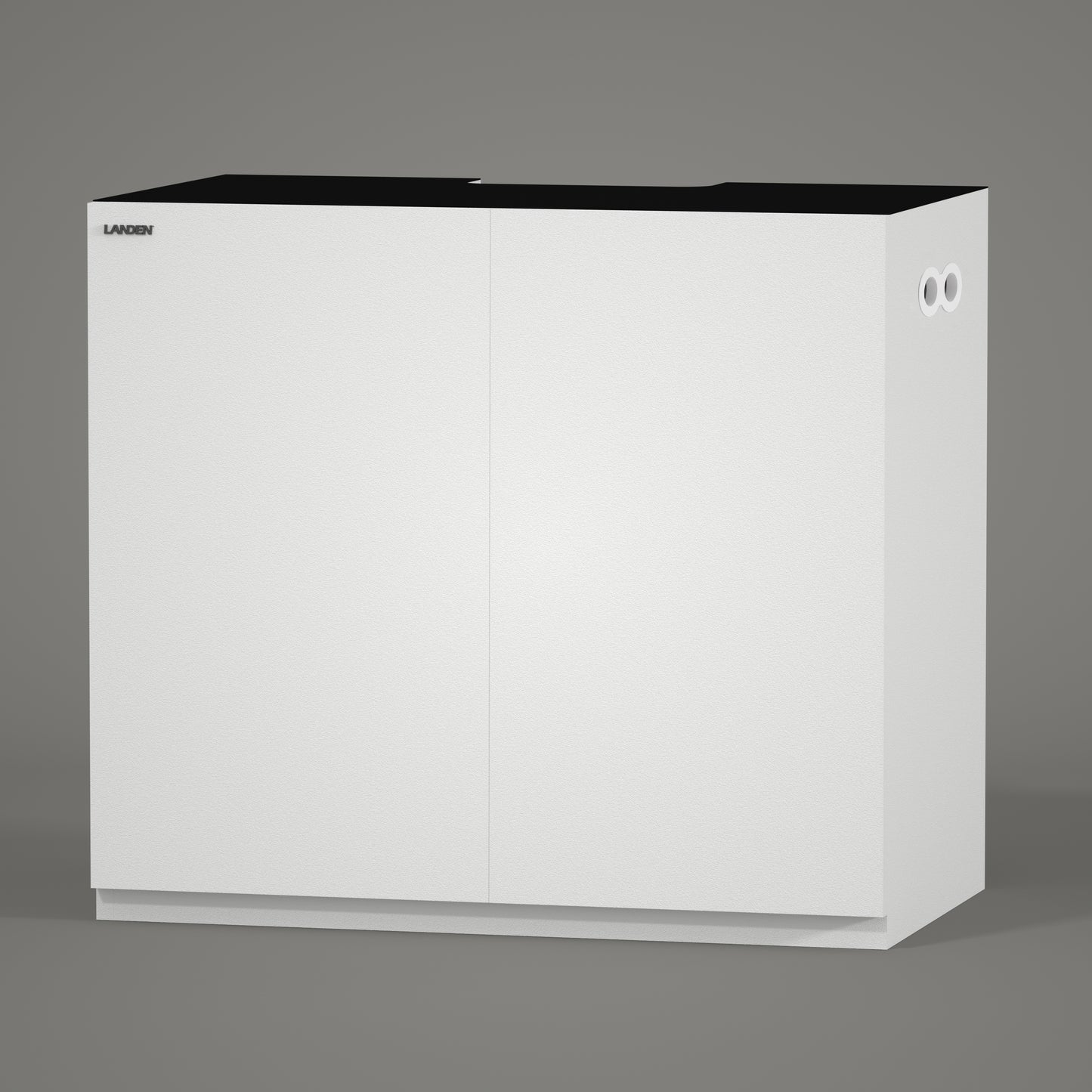 LANDEN Aquarium Wooden Stand and Cabinet for 44 gallon, W35.5xD17.7xH31.5in(90X45X80cm), Matte White Painted (Stand Only)