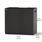 LANDEN Aquarium Wooden Stand and Cabinet for 55 gallon,W35.4xD19.7xH31.5in(90X50X80cm), Matte Black Painted (Stand Only)