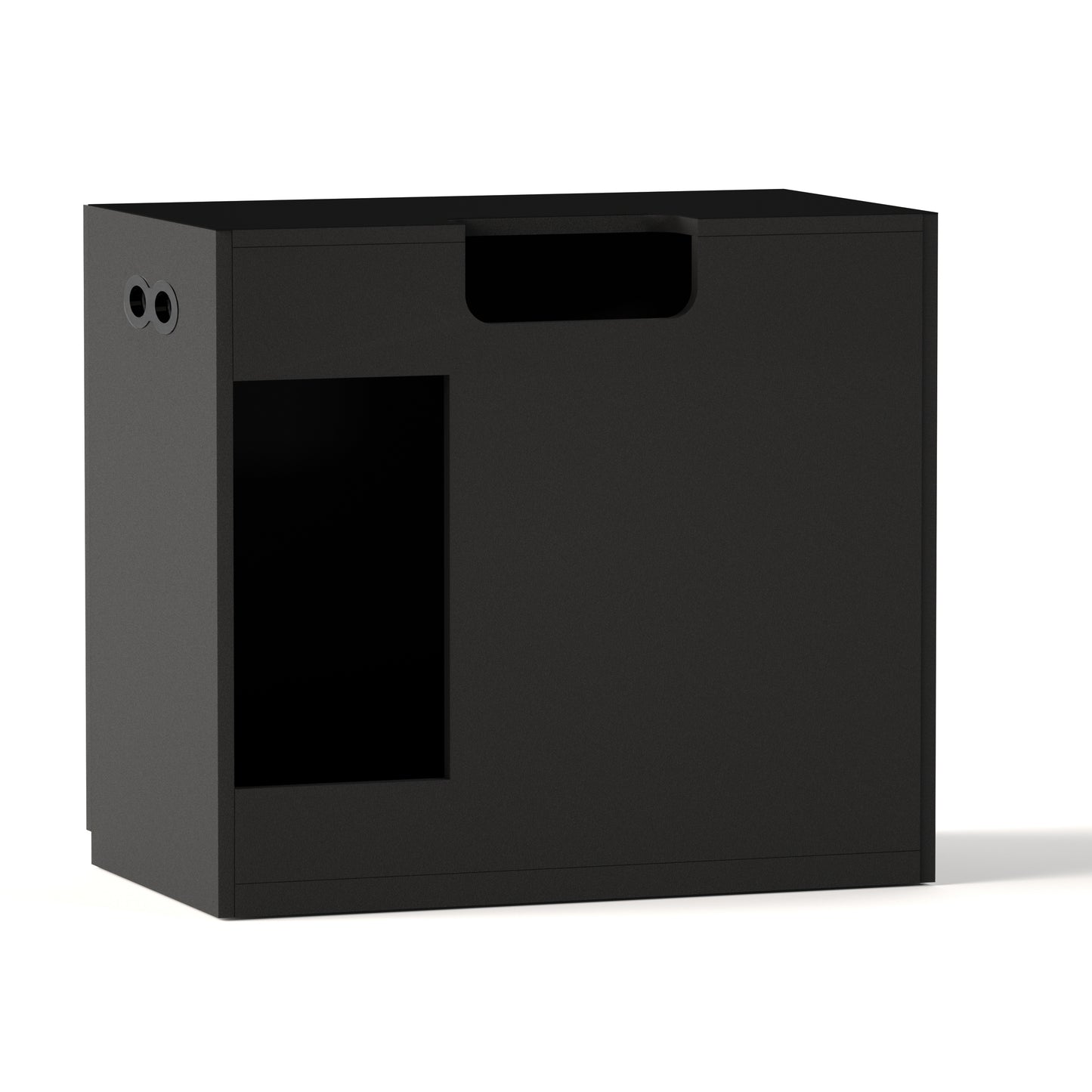LANDEN Aquarium Wooden Stand and Cabinet for 55 gallon,W35.4xD19.7xH31.5in(90X50X80cm), Matte Black Painted (Stand Only)