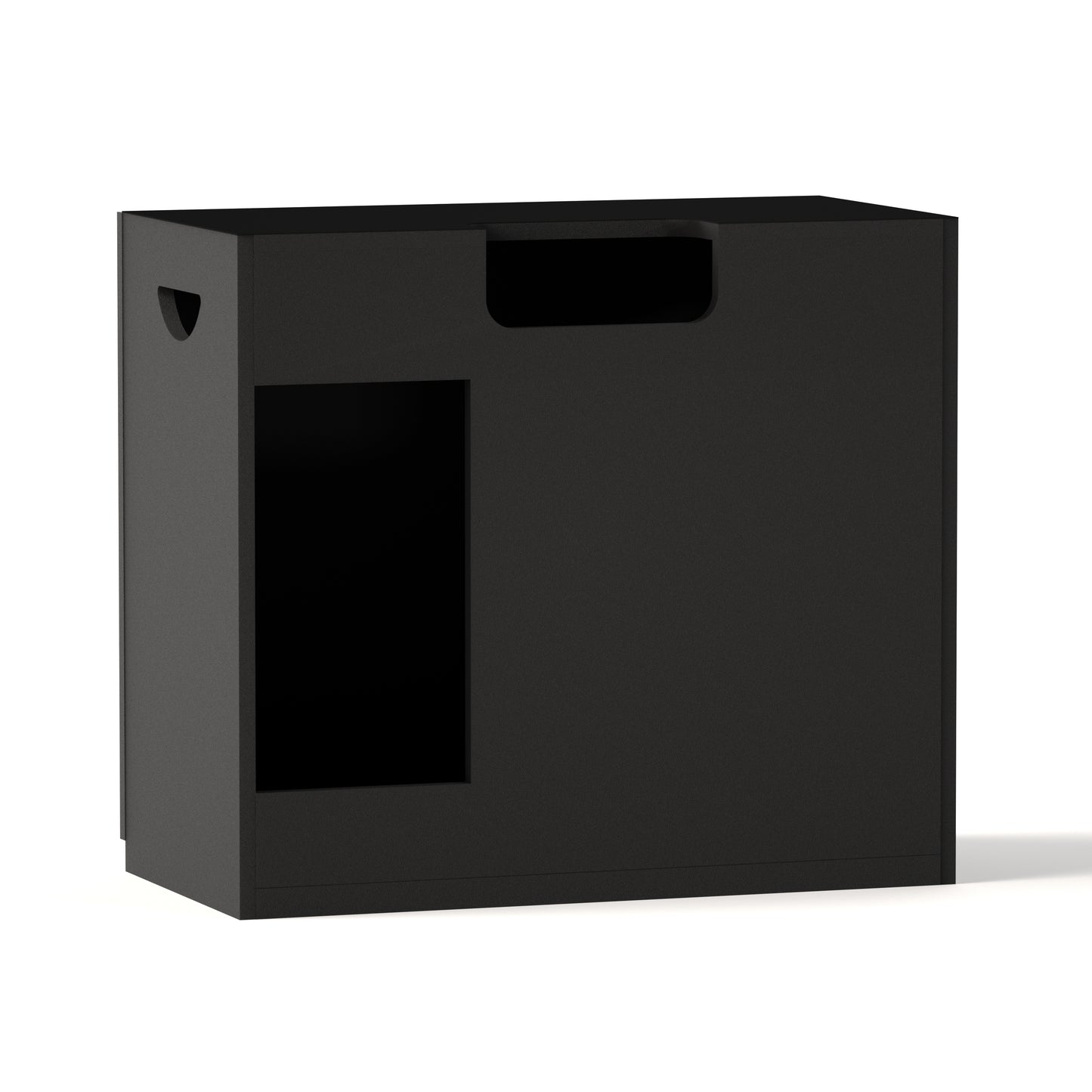 LANDEN Aquarium Wooden Stand and Cabinet for 44 gallon, W35.5xD17.7xH31.5in(90X45X80cm), Matte Black Painted (Stand Only)