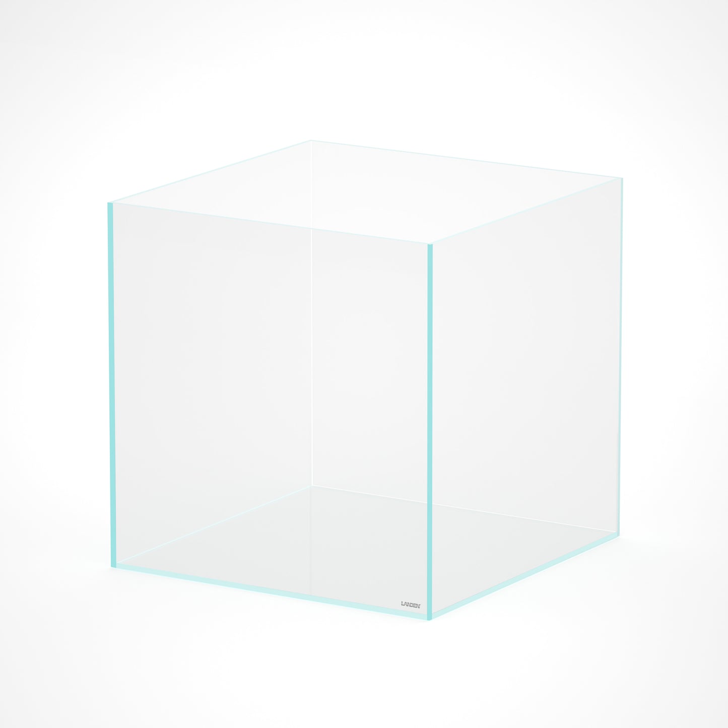 LANDEN 31 Gallon Cube Rimless Low Iron Aquarium Fish Tank,19.7" L × 19.7" W × 19.7" H (50cm x 50cm x50cm) 6mm Thickness