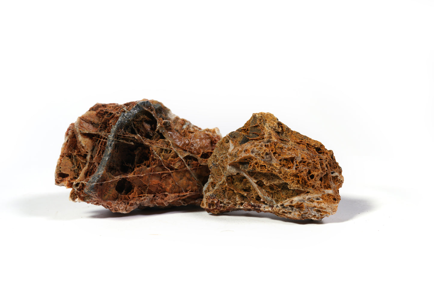 LANDEN Maple Leaves Stone Natural Rocks for Aquarium (18lbs,3-9 in) 9pcs