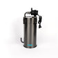 LANDEN PURA 300 External Canister Filter for Aquarium System,up to 30 Gallon, Stainless Steel Tank Canister with Water Pump and Double Tab Connector, Three-Stage Filtration