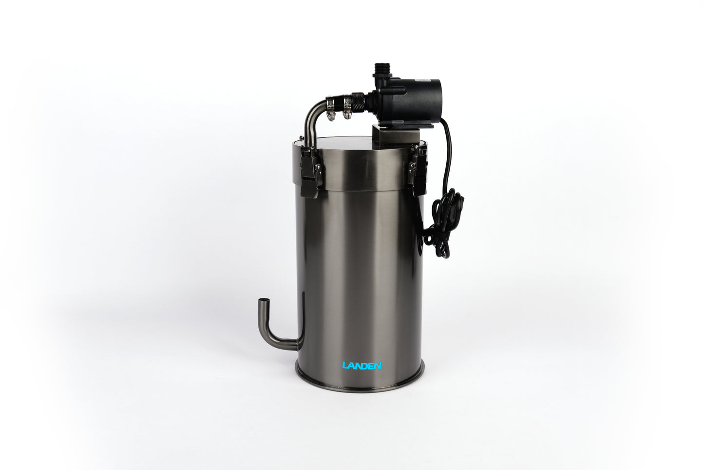 LANDEN PURA External Canister Filter for Aquarium System, Stainless Steel Aquarium Canister with Water Pump