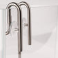 LANDEN 304 Stainless Steel Lily Pipes with Clamps for Rimless Glass Aquarium, Inflow and Outflow Set (Pipe Diameter 6mm)