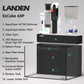 LANDEN EzCube 60P Premium Rimless AIO Marine Aquarium Kit with Rear Filtration, Protein Skimmer, and Roller Filter, 24 Gallon Saltwater Reef Tank, W23.62×D17.7×H15.7 in (60×45×40cm)