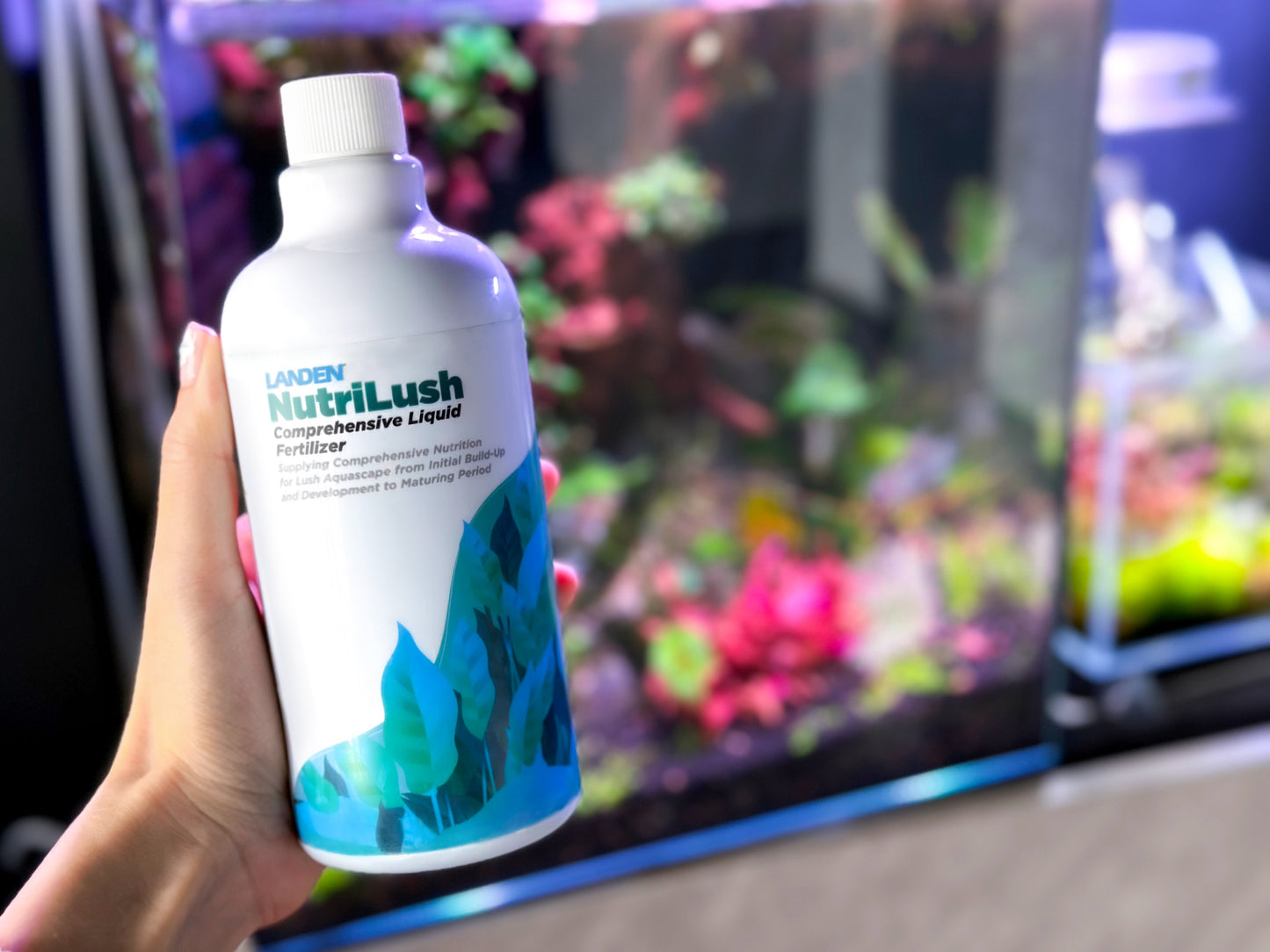 LANDEN NutriLush Comprehensive Liquid Fertilizer, Nutrition for Lush Aquascape from Initial Build-Up and Development to Maturing Period, 500ml(17oz)