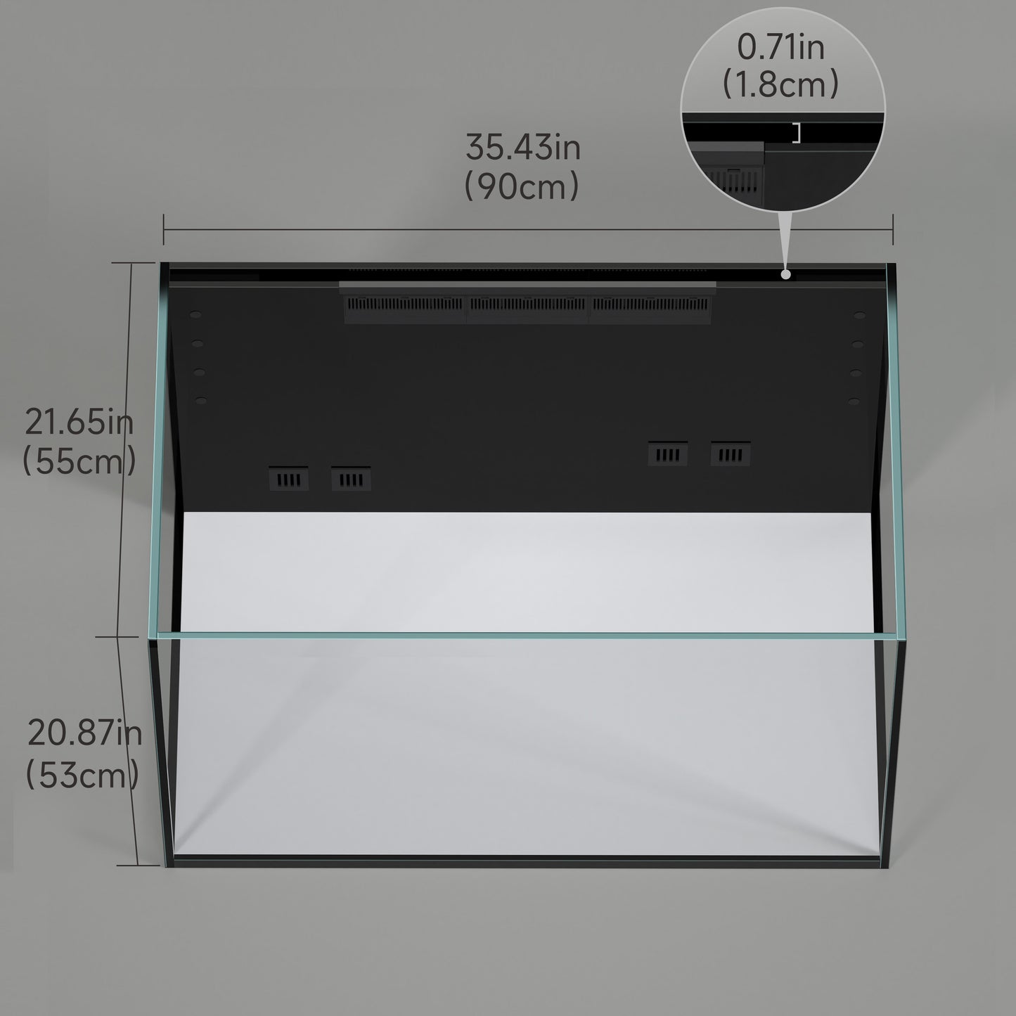 LANDEN RS 90 ReefStar Saltwater Aquarium Reef-Ready Sump Aquarium – 75 Gal Display + 30 Gal Sump | 35.4″×21.7″×20.9″ Tank + Cabinet w/Built-in Filtration for SPS/LPS Corals & Marine Fish