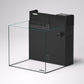 LANDEN EzCube EC 45 Rimless Aquarium Tank, 14.5 Gallon, 17.7x17.7x15.7 inches, Marine Fish Tank with Rear Filter
