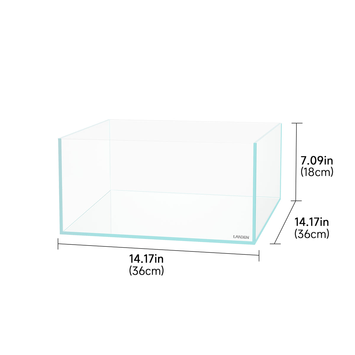 LANDEN 36S dimensions 14.17 x 14.17 x 7.09 inches 36x36x18cm