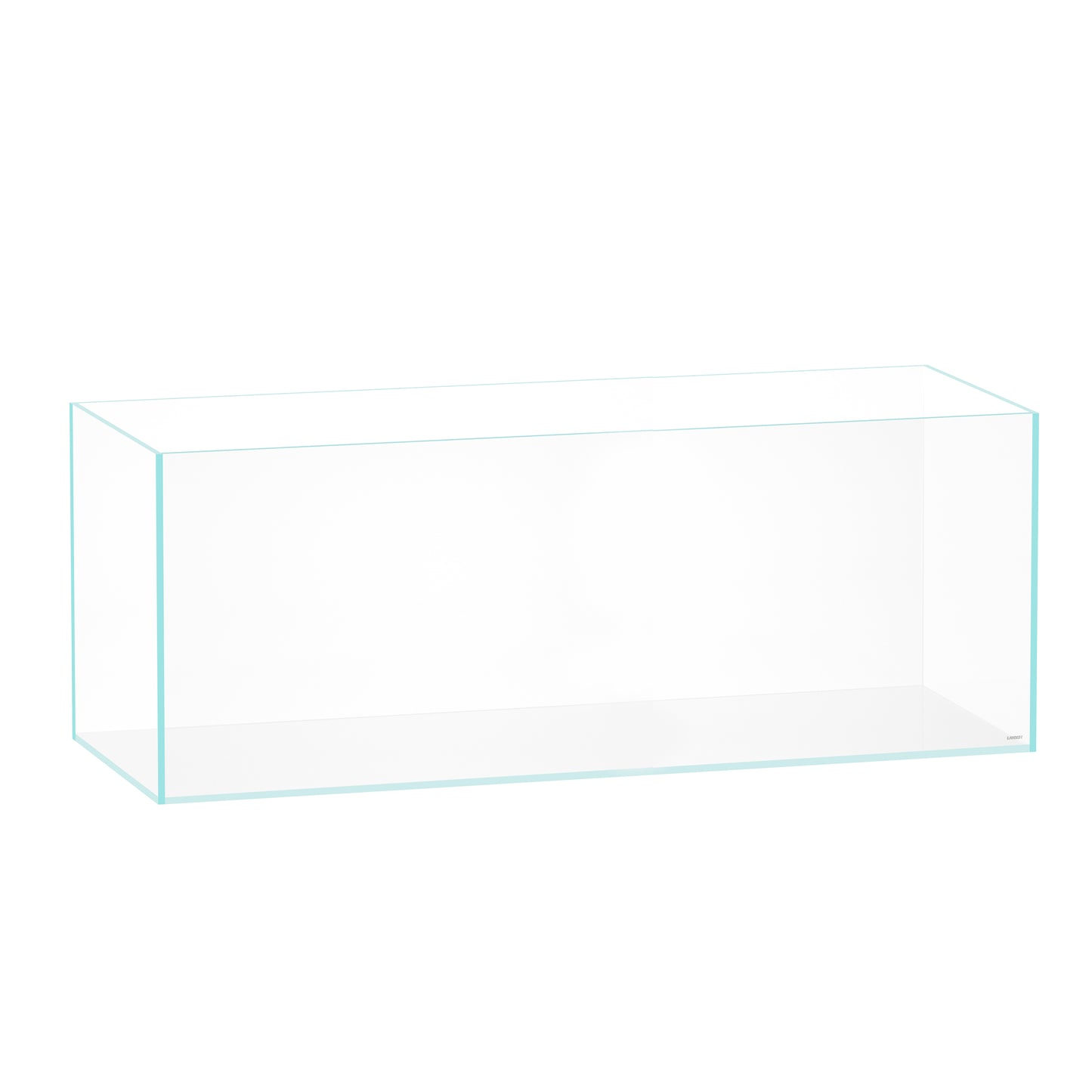 LANDEN 90L Series 19.37 gallon Rimless Low Iron Aquarium Long Fish Tan Aquarium tank, W35.43×D11.81×H11.42 in (90×30×30cm) 8mm Thickness with Black Nano Foam Leveling mat Included