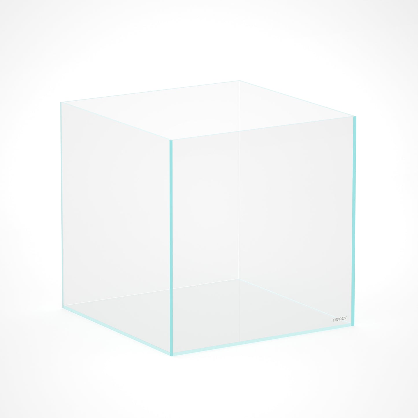 LANDEN 52.4 Gallon Cube Rimless Low Iron Aquarium Fish Tank, 23.6" L × 23.6" W × 23.6" H (60cm x 60cm x 60cm) 10mm Thickness