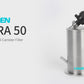 LANDEN PURA 50 Mini External Canister Filter for Aquarium System, up to 5 Gallon, Stainless Steel Aquarium Canister with Water Pump