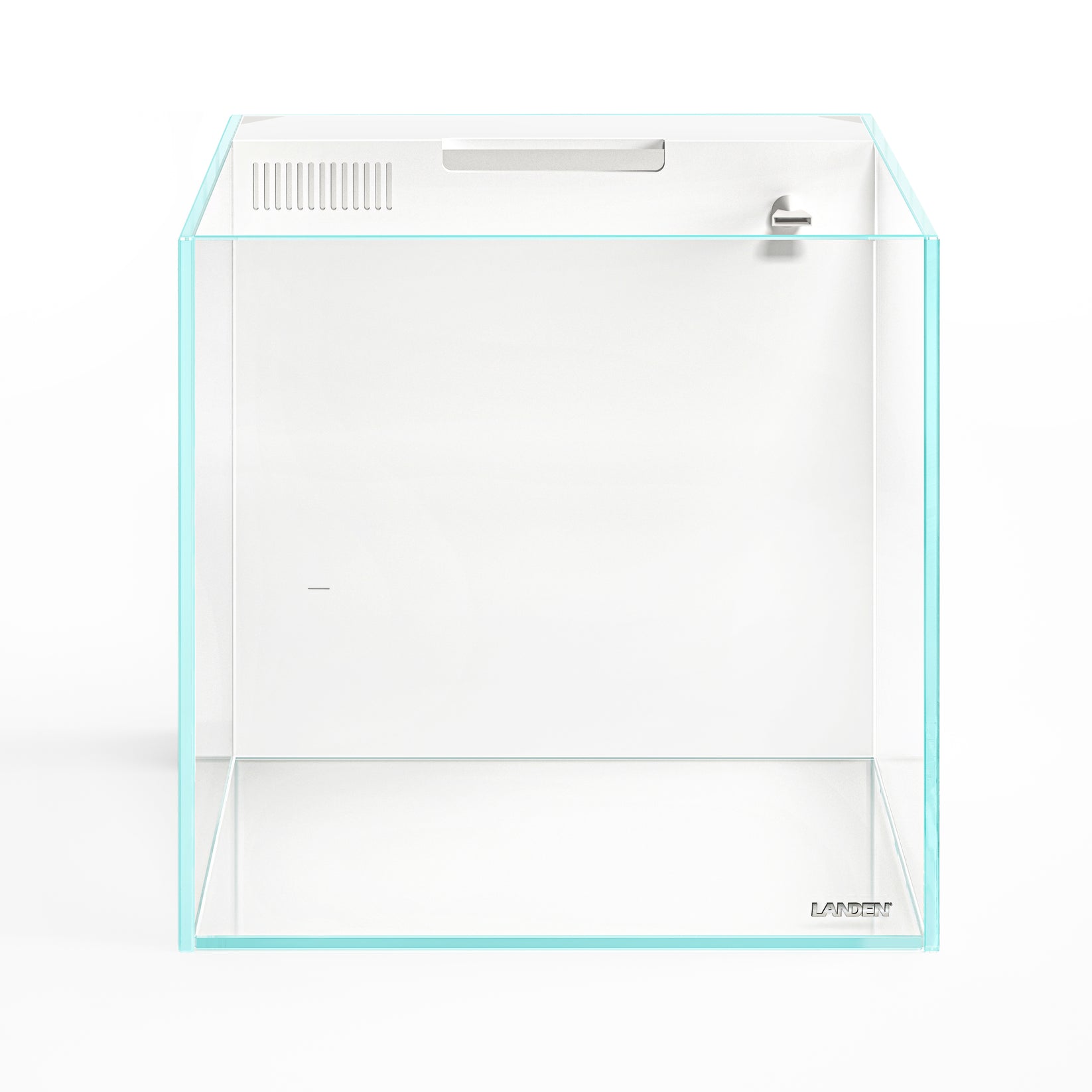 LANDEN AIO Rear Filtration Tank Kits,Rimless Low Iron Aquarium Tank wi