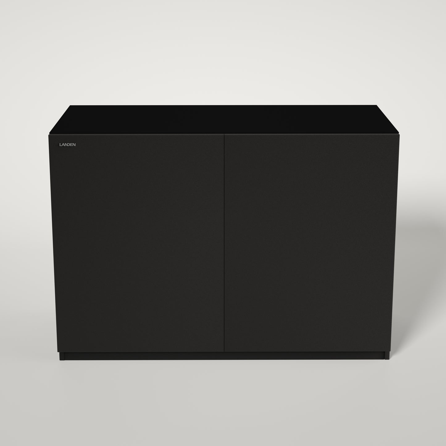 LANDEN Aquarium Stand and Cabinet, for72.2Gal Tank,W47.2xD19.7xH33.9 in Wooden Matte Black Painted (Stand Only)