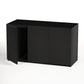 LANDEN Aquarium Stand and Cabinet, for up to 118 Gal Tank, Matte Black Painted(Stand Only) W59.06xD23.62xH33.86 in(150x60x86cm)