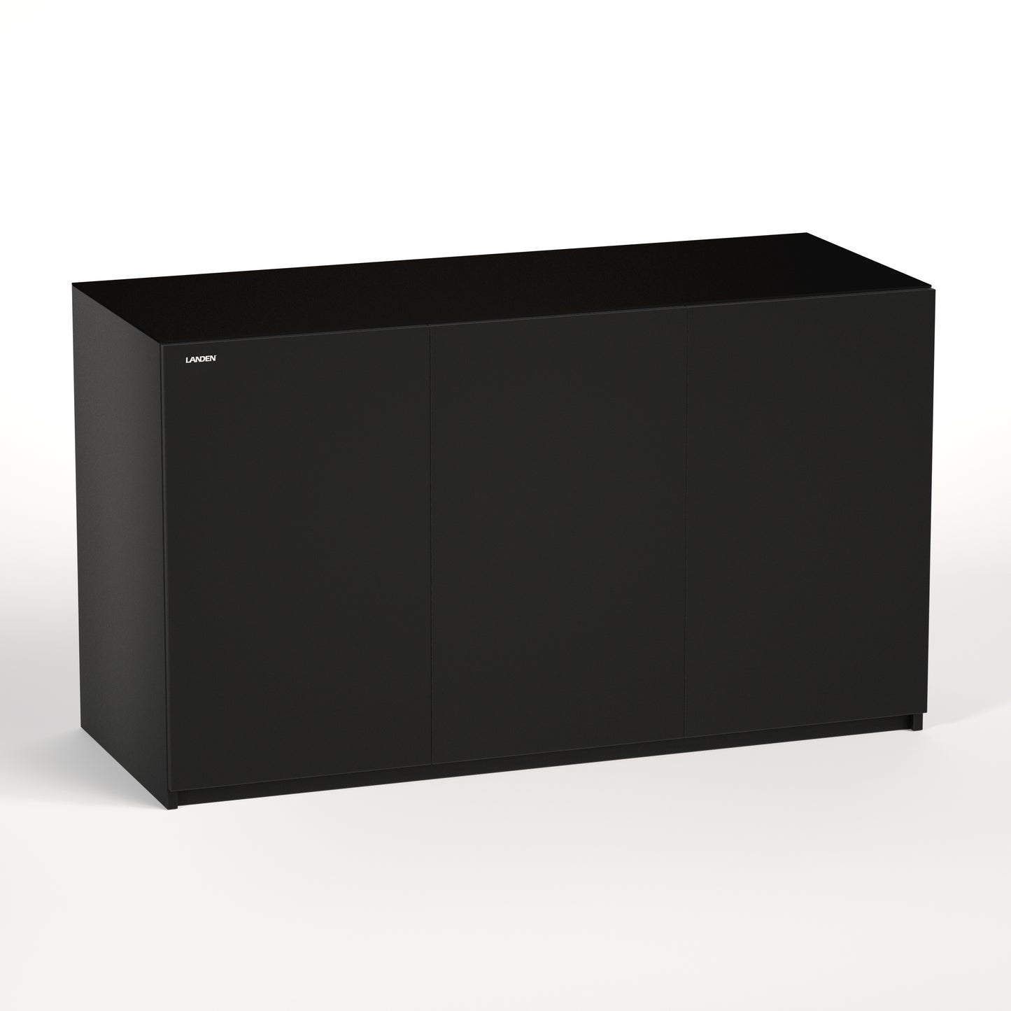 LANDEN Aquarium Stand and Cabinet, for up to 118 Gal Tank, Matte Black Painted(Stand Only) W59.06xD23.62xH33.86 in(150x60x86cm)