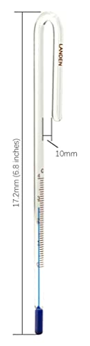 LANDEN Aquarium Thermometer for Rimless Tank, Hang-On Style Fish Tank Thermometer, Celsius Degree Version
