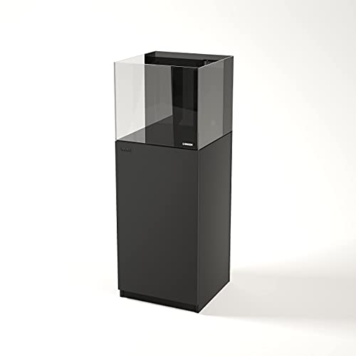 LANDEN Aquarium Matte Black Wooden Stand and Cabinet for up to 30 Gal Tank, Fish Tank Stand W23.6xD17.7xH33.9in