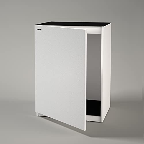 LANDEN Aquarium Matte White Wooden Stand and Cabinet for 44 Gal Tank,W35.4xD17.7xH33.86in(Stand Only)