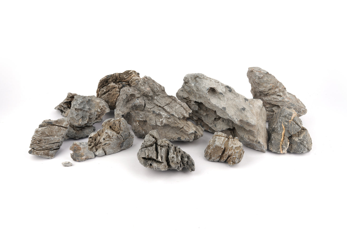 LANDEN Seiryu Stones Natural Rocks  for Aquascaping  (36lbs, 3-11inches) 11pcs