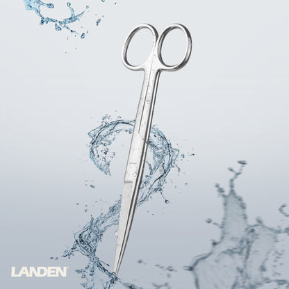 LANDEN Stainless Steel Pro Sprint Scissors Trimming Scissors and Tweezers for Aquatic Plants Aquatic Organisms and Amphibians