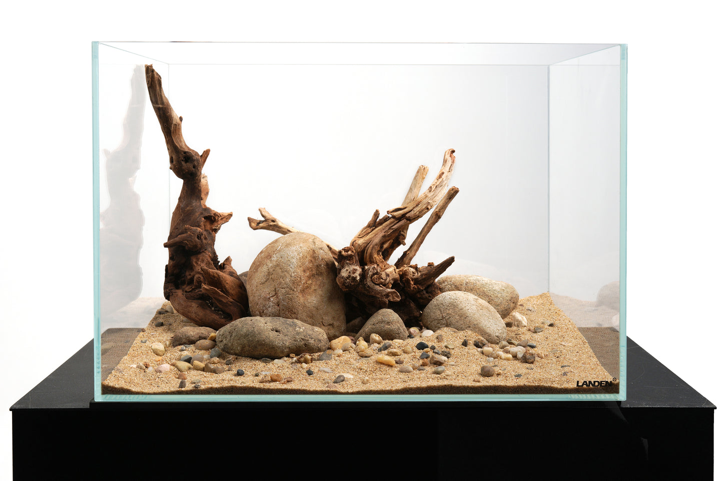 LANDEN Balagen Aquarium Sand River Rocks Stones,4L,4-15mm
